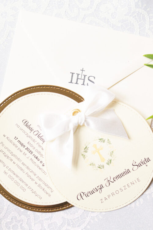 ZAZ_Manufaktura_Pietraszki_zaproszenia_komunijne_wzor_1 zaproszenia komunijne, zaz manufaktura pietraszki, komunia, zakład aktywności zawodowej,