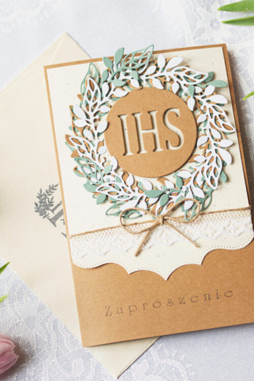 ZAZ_Manufaktura_Pietraszki_zaproszenia_komunijne_wzor_3 zaproszenia komunijne, zaz manufaktura pietraszki, komunia, zakład aktywności zawodowej,