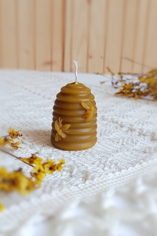 Świeca z naturalnego wosku pszczelego Ul