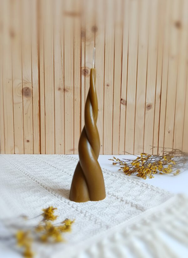 Świeca z naturalnego wosku pszczelego Nastrojowa