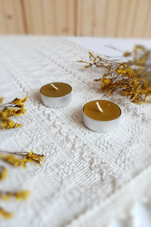 IMG_20250721_150316 2cz. Komplet podgrzewaczy tealight z naturalnego wosku pszczelego