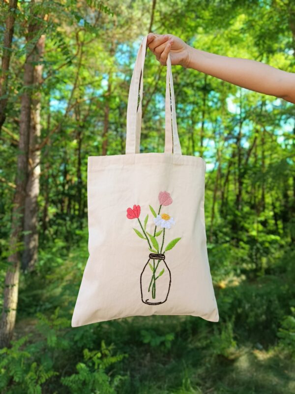 IMG_20250723_143102 Torba bawełniana ręcznie haftowana Bukiet