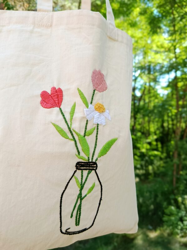 IMG_20250723_143120 Torba bawełniana ręcznie haftowana Bukiet