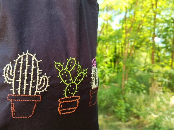 IMG_20250723_144120 Torba bawełniana ręcznie haftowana Kaktusy