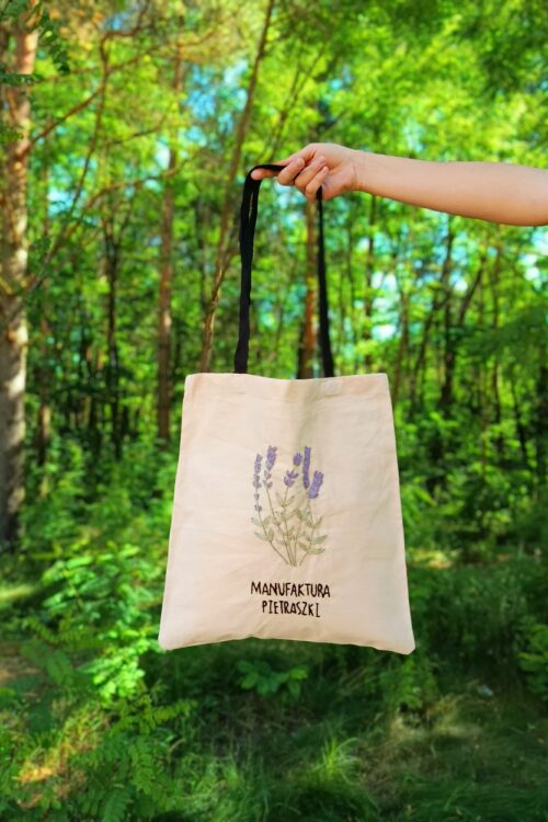 IMG_20250723_144429 Torba bawełniana ręcznie haftowana Lawenda