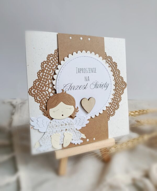 IMG_20250723_174818 Zaproszenia na Chrzest Święty - Rustykalne