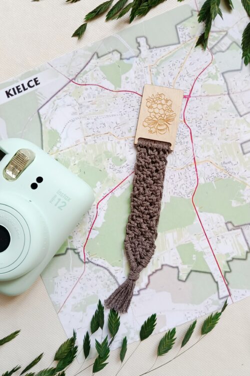 Zakładka do książki z makramy - Pietraszkowa Pasieka I