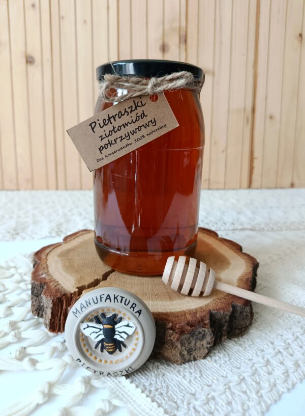 Pietraszkowy ziołomiód pokrzywowy 1200g
