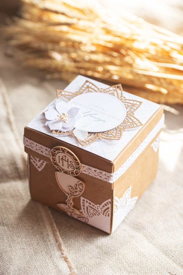 Exploding Box - Pamiątka Pierwszej Komunii Świętej - Klasyczny