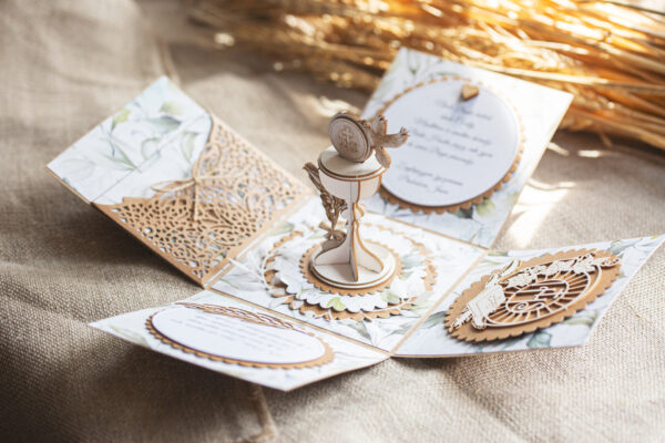 ex-naturalny2 Exploding Box - Pamiątka Pierwszej Komunii Świętej - Naturalny