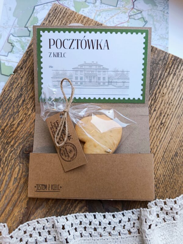 Pocztówka z Kielc z Pietraszkowymi Ciasteczkami - Dom św. Jana Pawła II