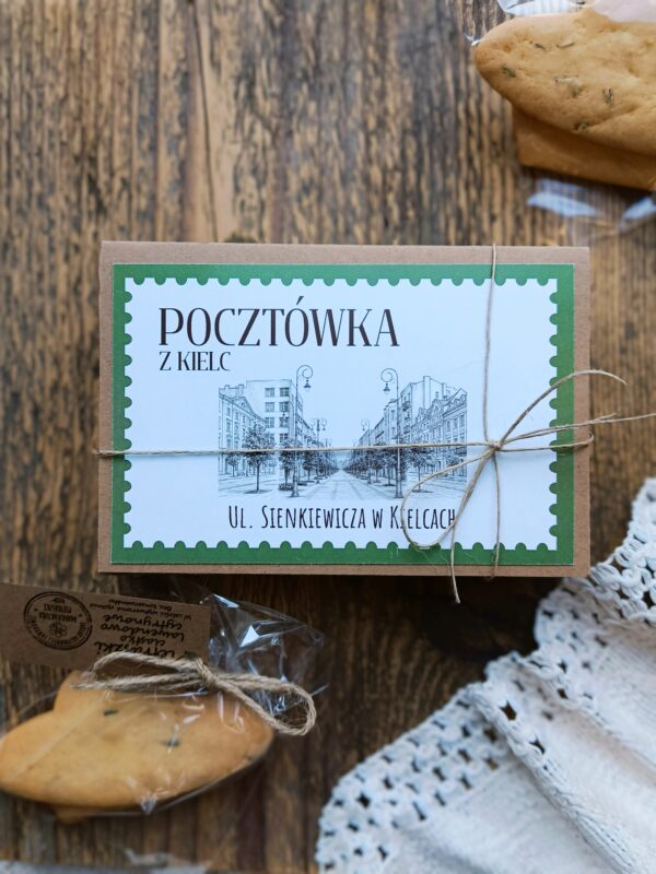 IMG_20260717_083507 Pocztówka z Kielc z Pietraszkowymi Ciasteczkami - Ulica Sienkiewicza