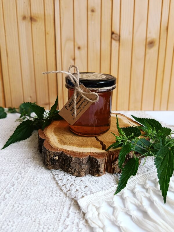 Pietraszkowy ziołomiód pokrzywowy 480g